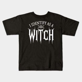 Wiccan Witchcraft I Identify As A Witch Kids T-Shirt